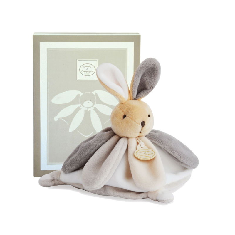  collector lapin plat carré beige gris blanc 